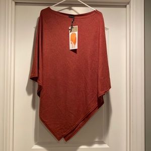 Women’s rust color poncho